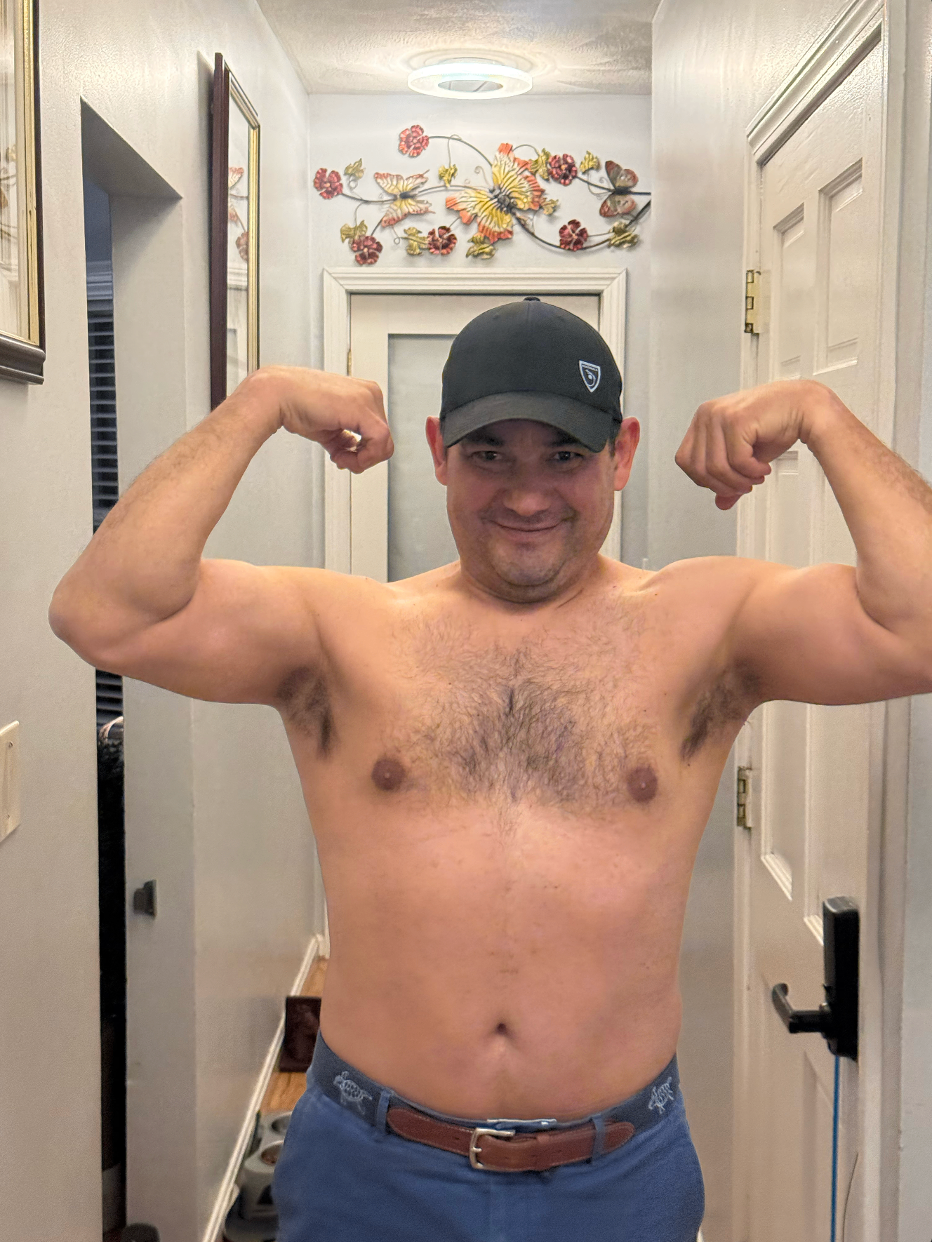 Craig after — visible muscle gained and stronger physique